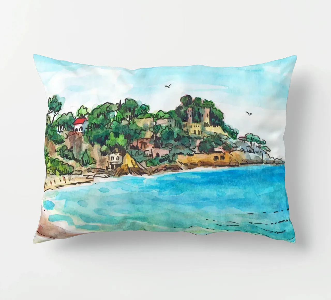 Lloret de Mar decorative cushion by C.WILL