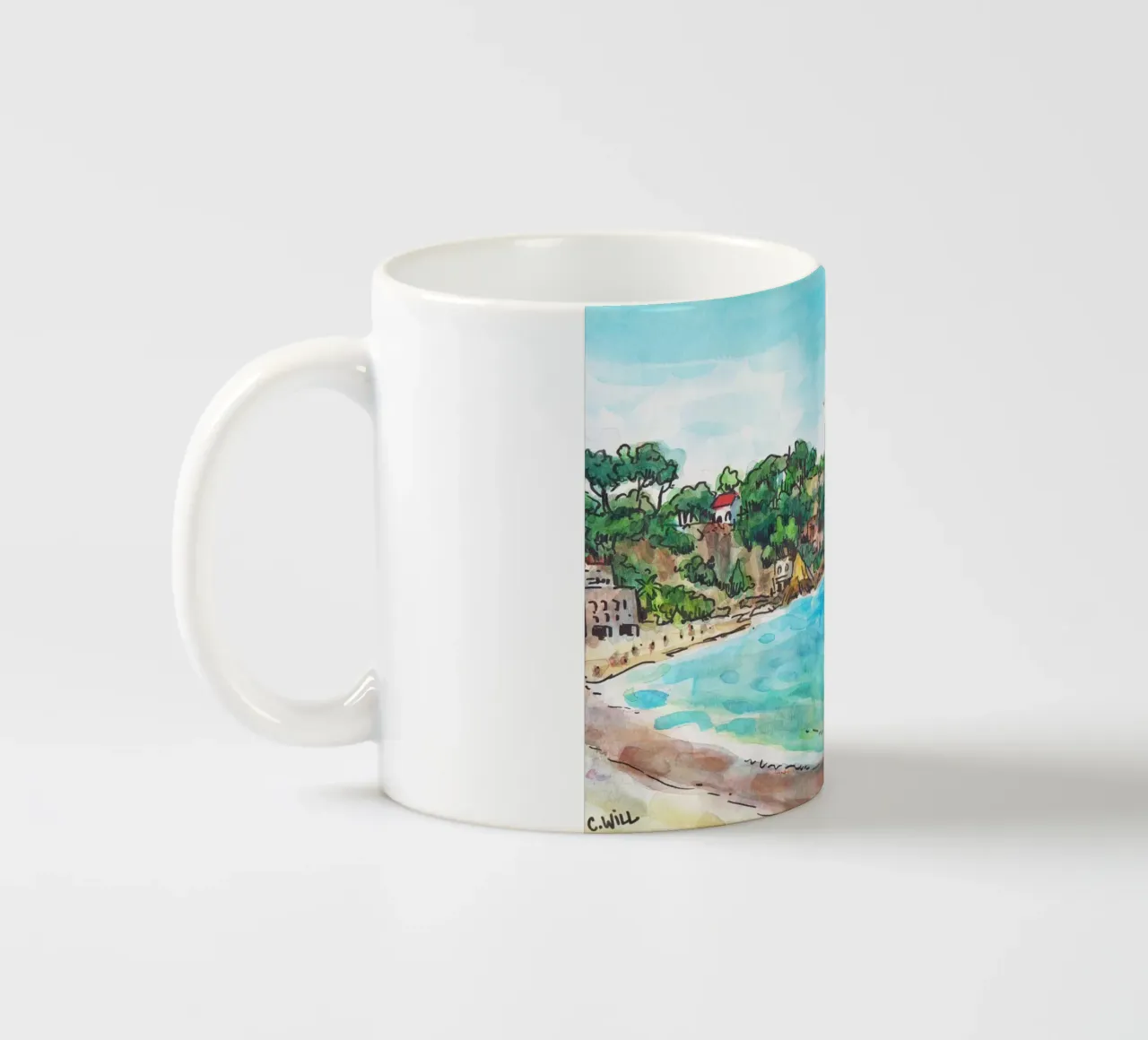 Lloret de Mar ceramic mug by C.WILL