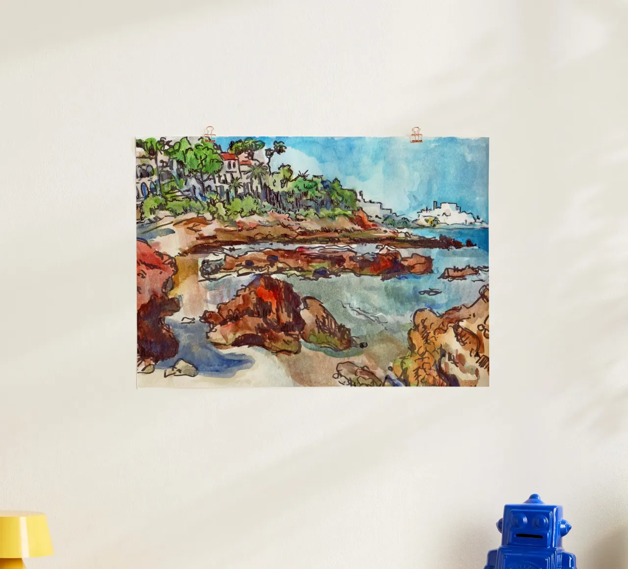 Cove in Peniscola carta hahnemühle da C.WILL