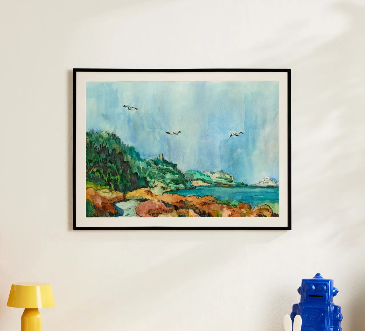 Cove in Peniscola poster da C.WILL