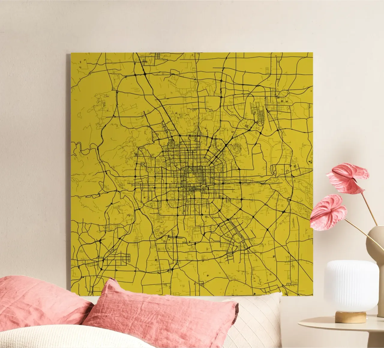 Bejing Yellow plexiglass da Urban Maps