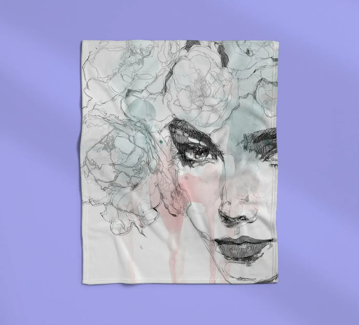 dada fleece blanket by Giulio Iurissevich