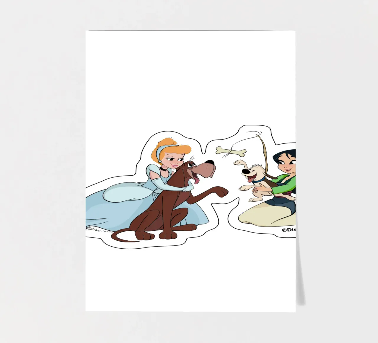 CINDERELLA MULAN stickervel van DISNEY PRINCESS - Sticker Shop