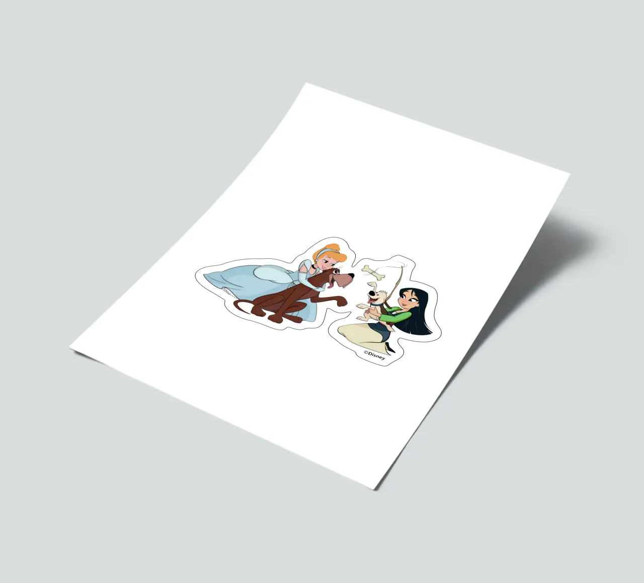 CINDERELLA MULAN stickervel van DISNEY PRINCESS - Sticker Shop