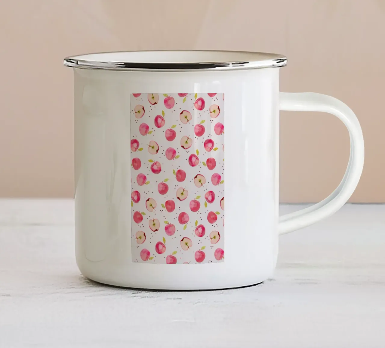 Apple tazza in smalto da Kind of Style