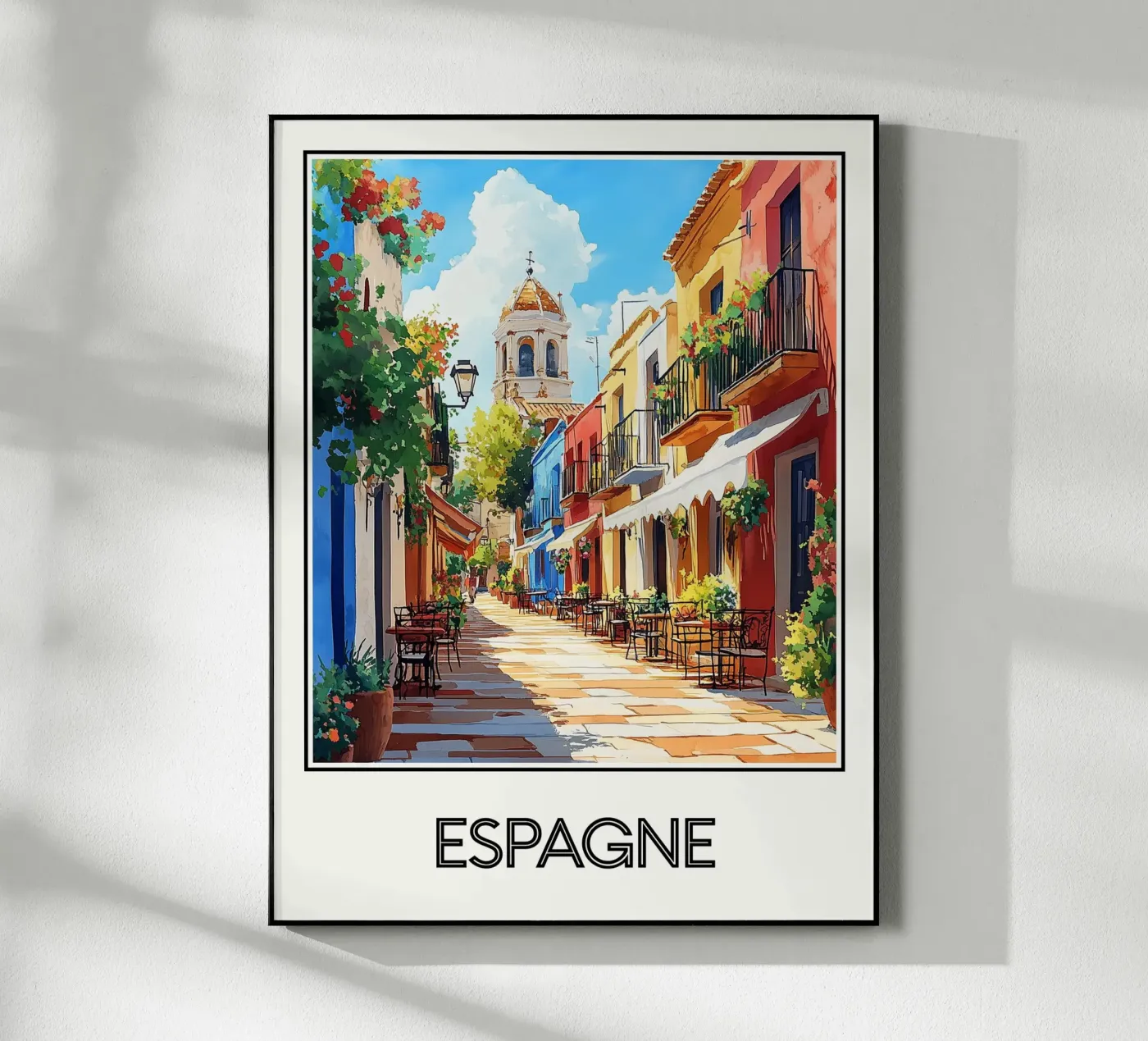 Affiche Espagne Acryl-Glas von Frame the World