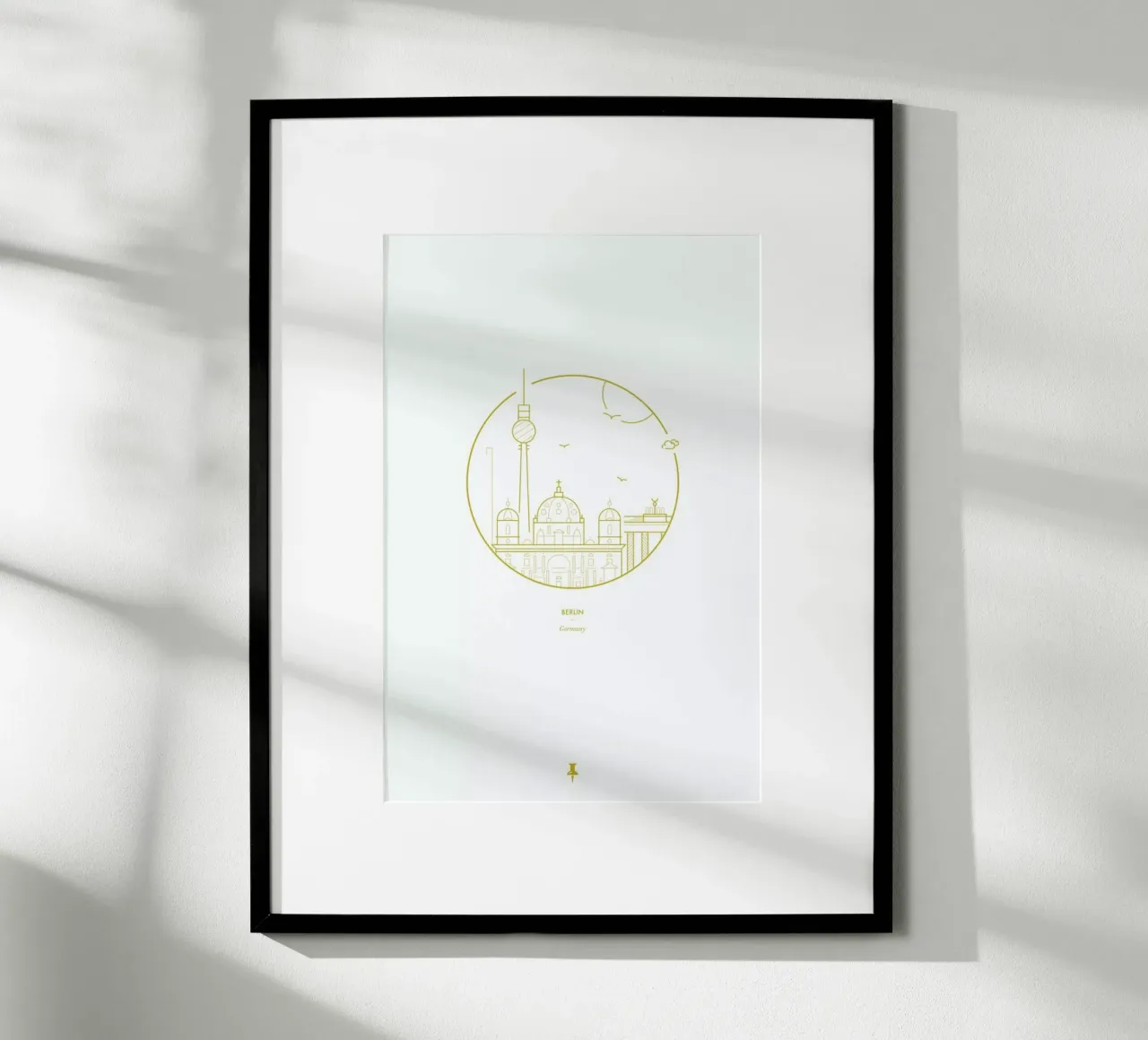 Berlin Icons poster con telaio in alluminio da Dean Smith