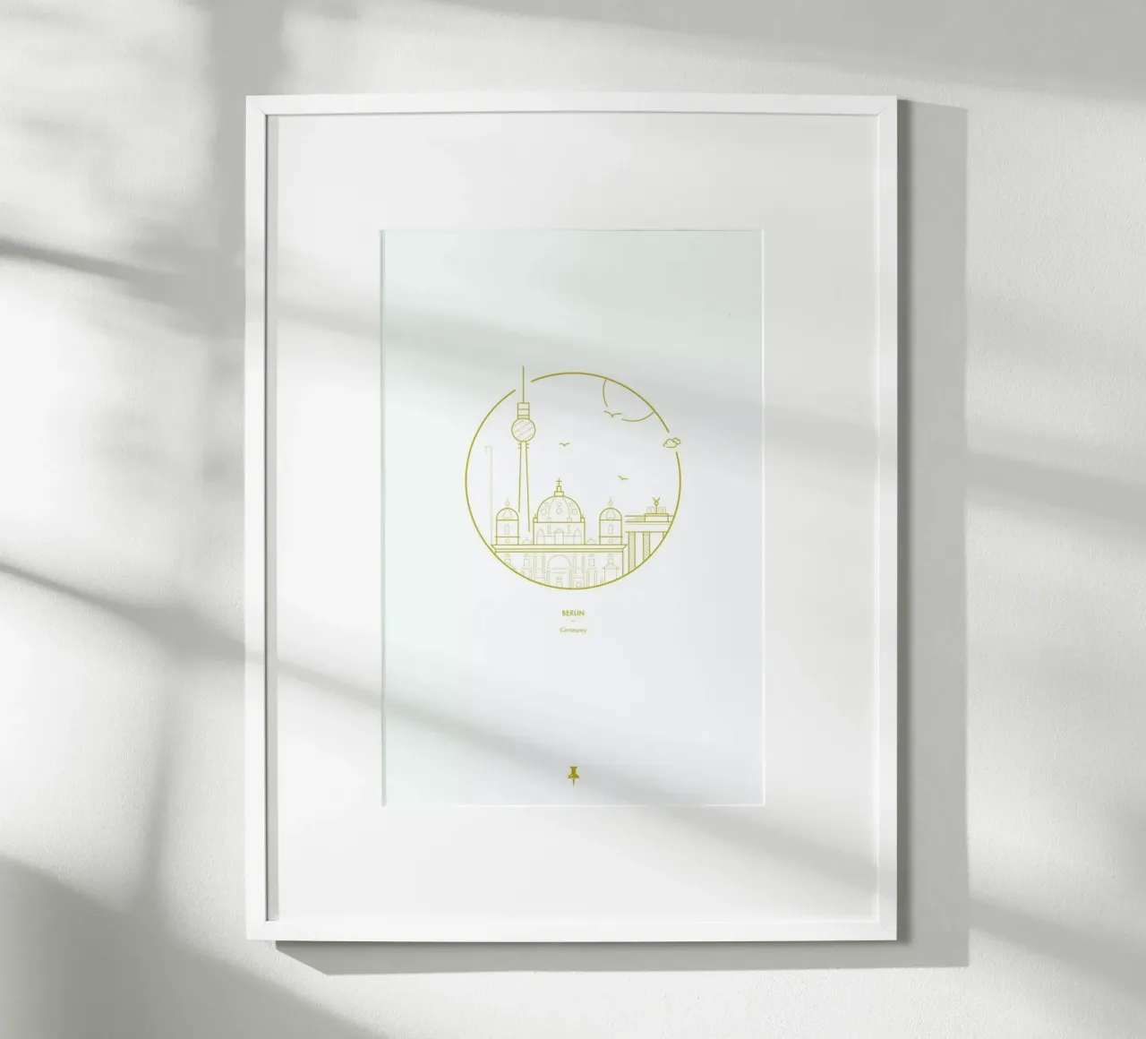 Berlin Icons poster con telaio in alluminio da Dean Smith