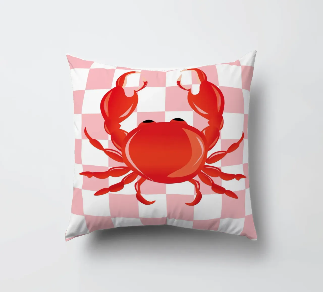 bright red crab cuscino da ramosashop