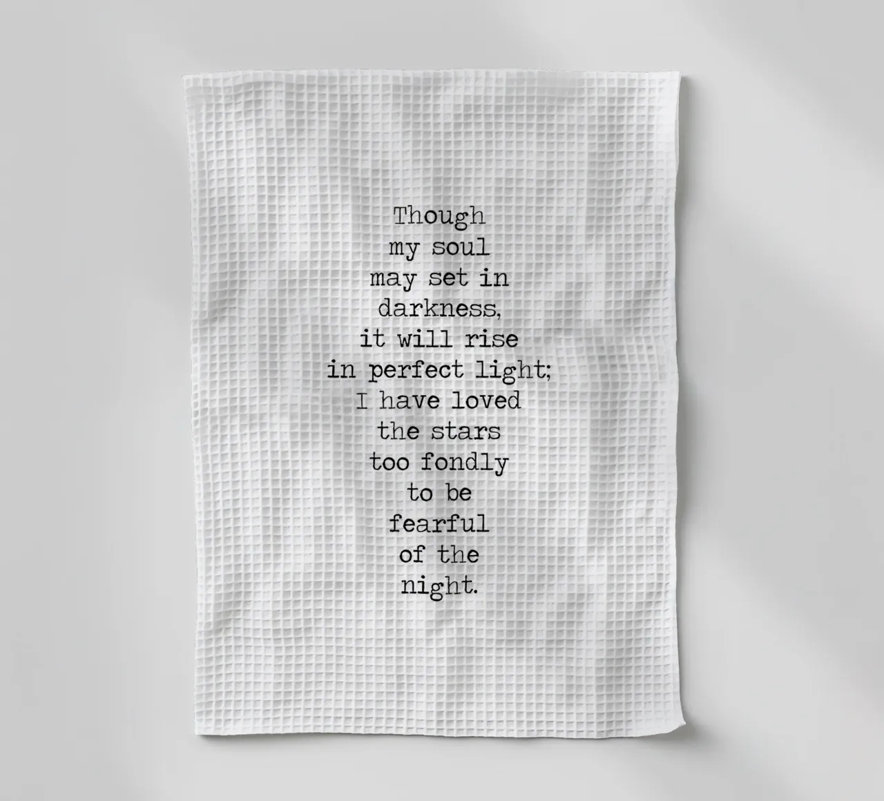 L'âme peut s'installer dans l'obscurité J'ai trop aimé les étoiles torchon de Summer Soul Co. - Quotes