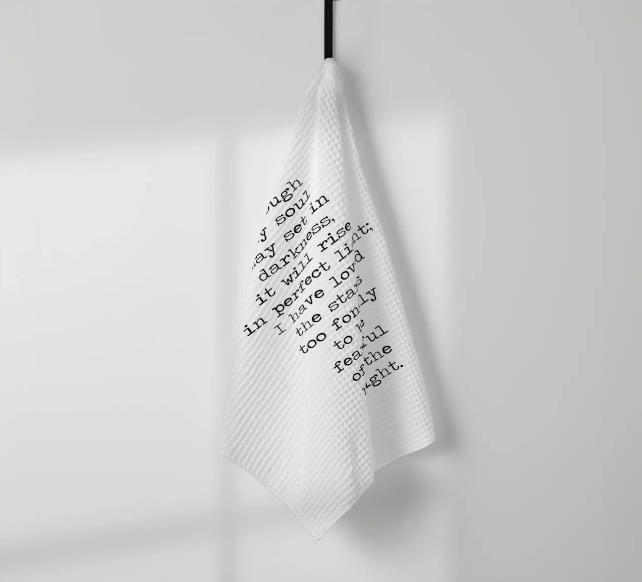L'âme peut s'installer dans l'obscurité J'ai trop aimé les étoiles torchon de Summer Soul Co. - Quotes