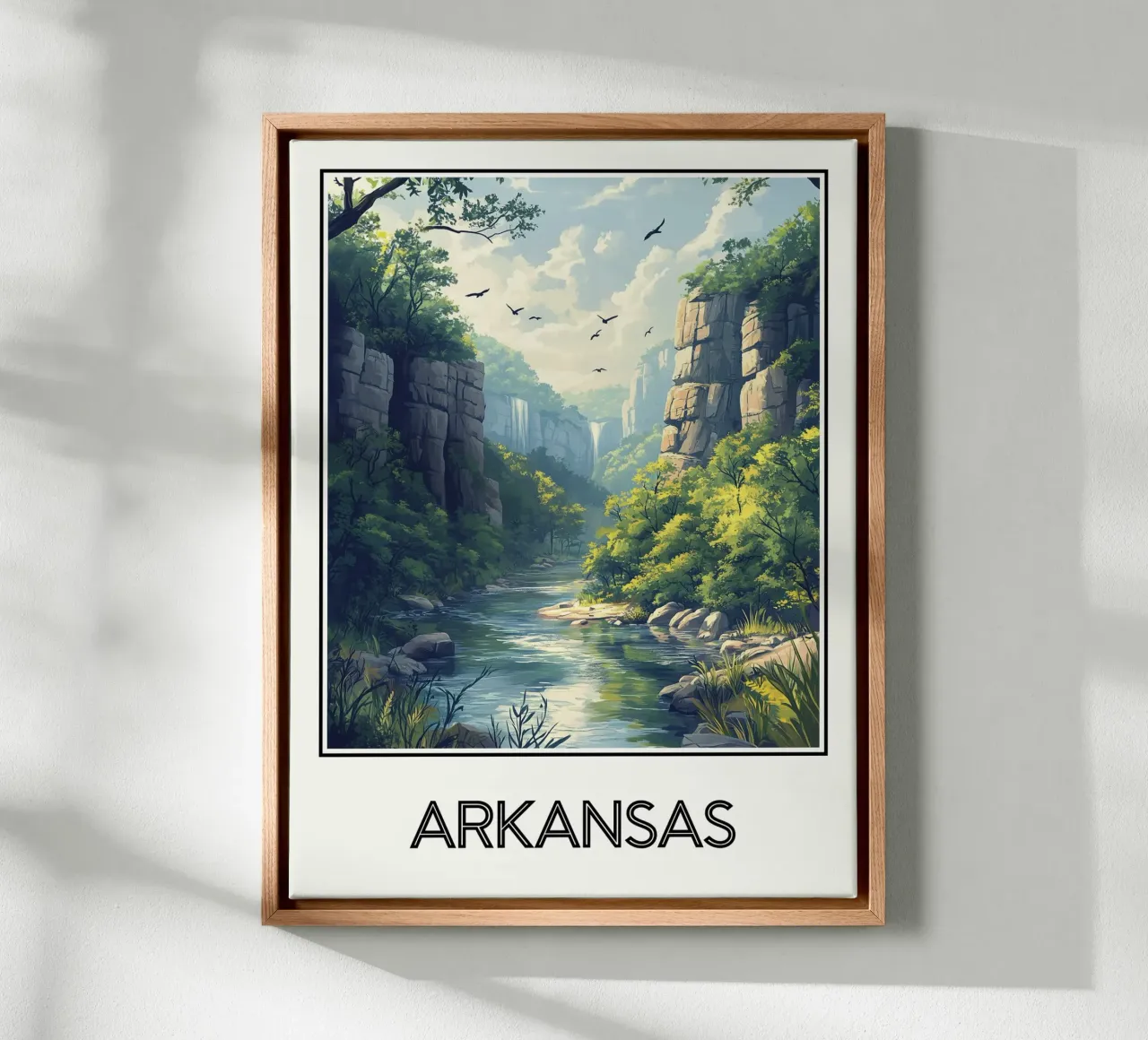 Arkansas tela con Cornice a cassetta da Frame the World