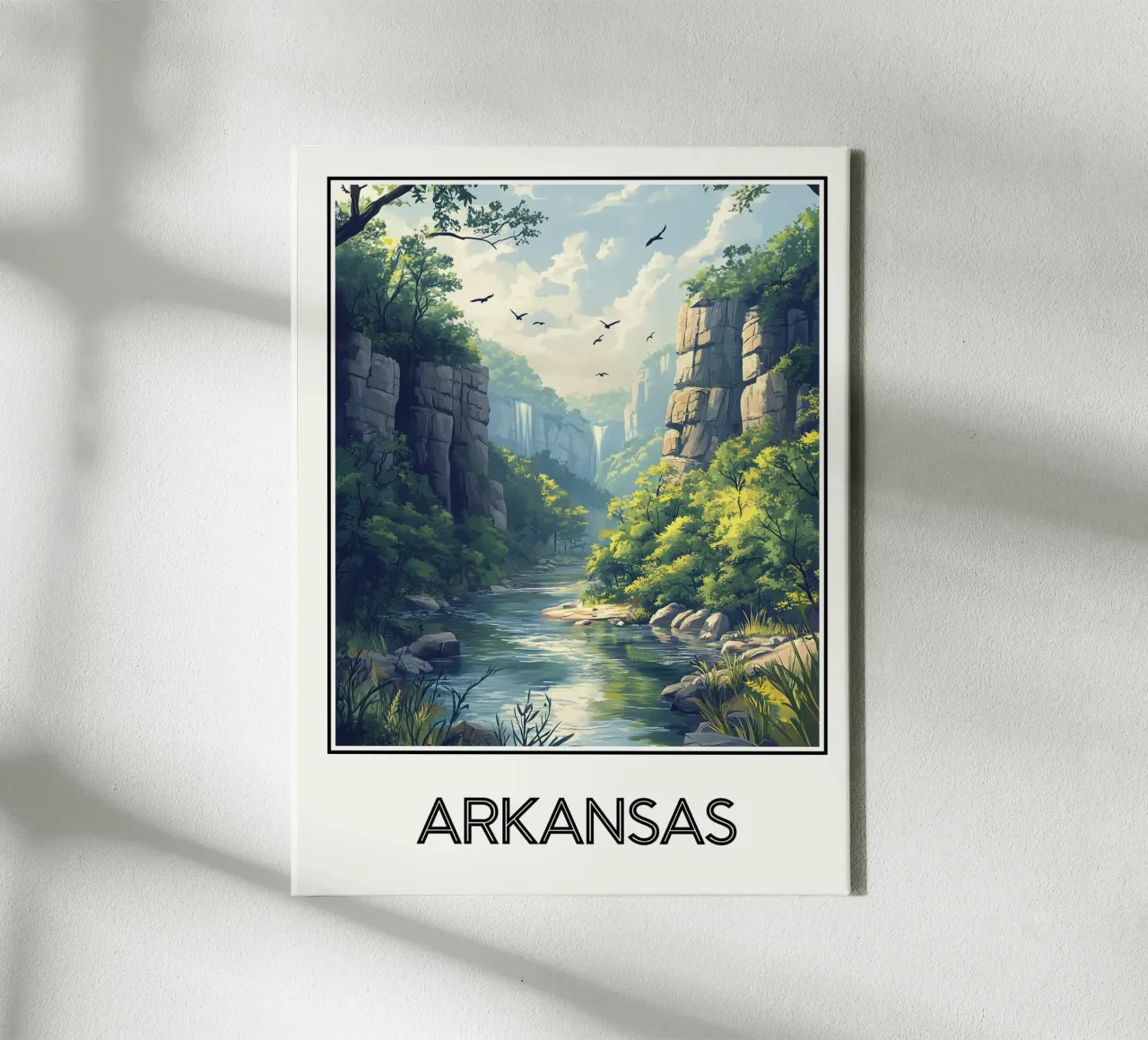 Arkansas tela con Cornice a cassetta da Frame the World