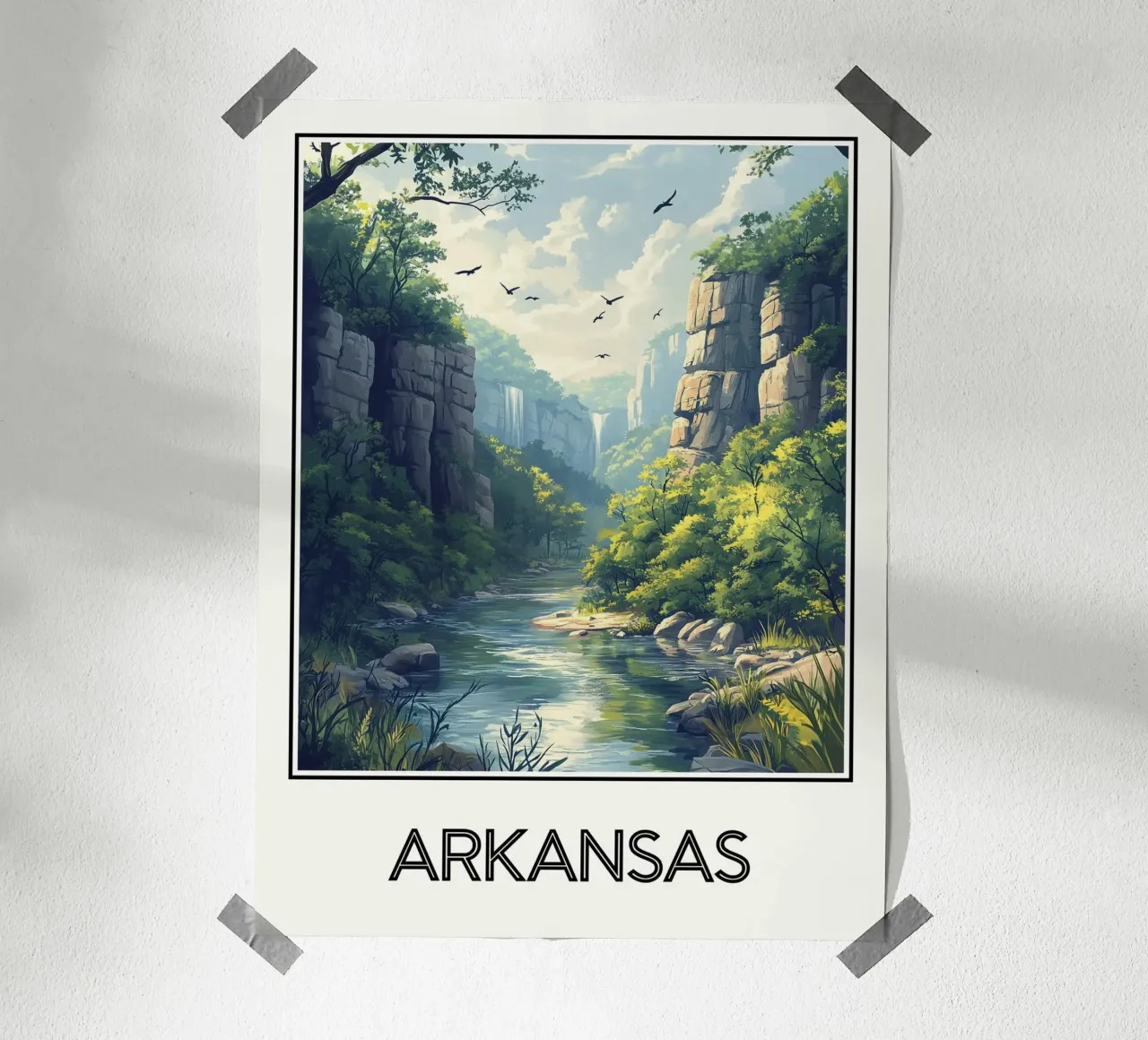 Arkansas poster da Frame the World