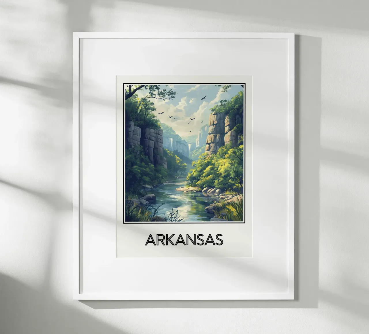 Arkansas poster da Frame the World