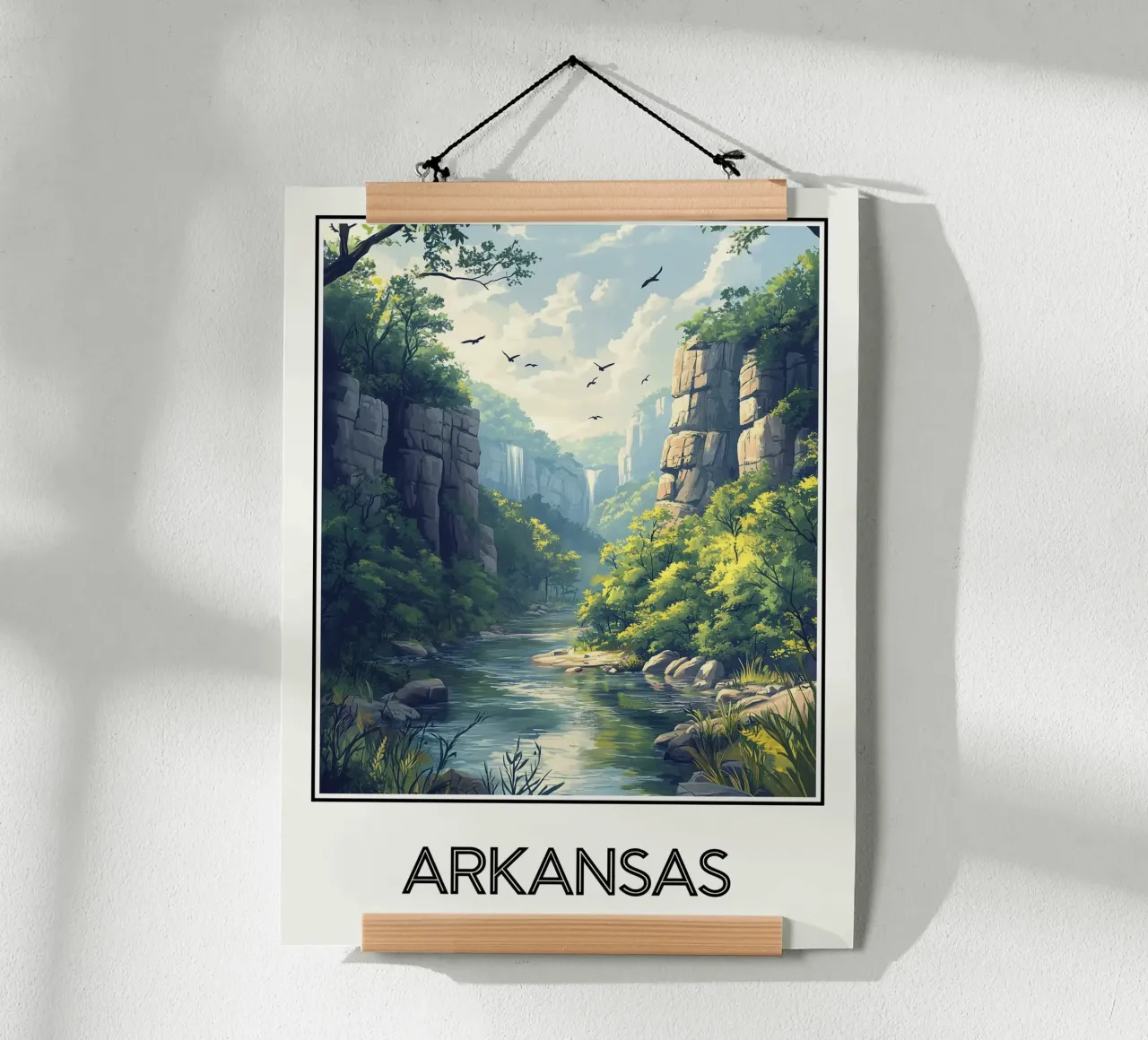 Arkansas poster da Frame the World