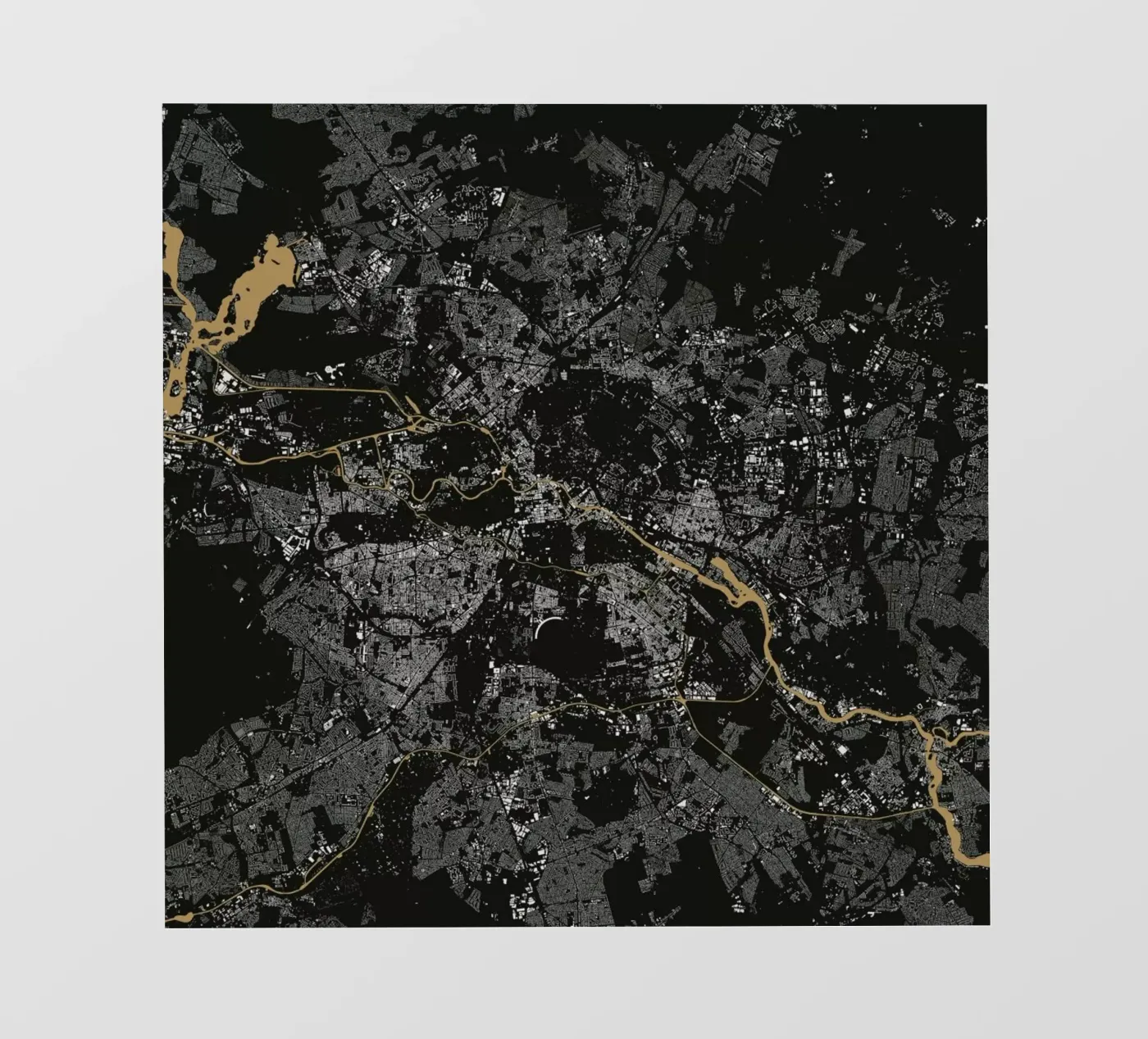 Berlin Brown pellicola backlit da Urban Maps