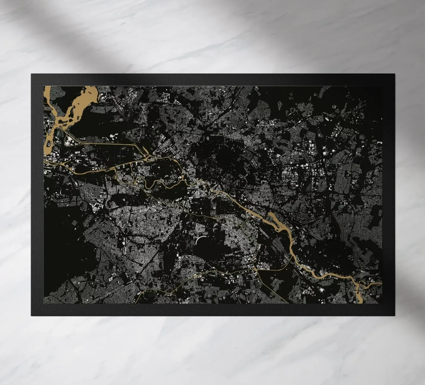 Berlin Brown deurmat van Urban Maps