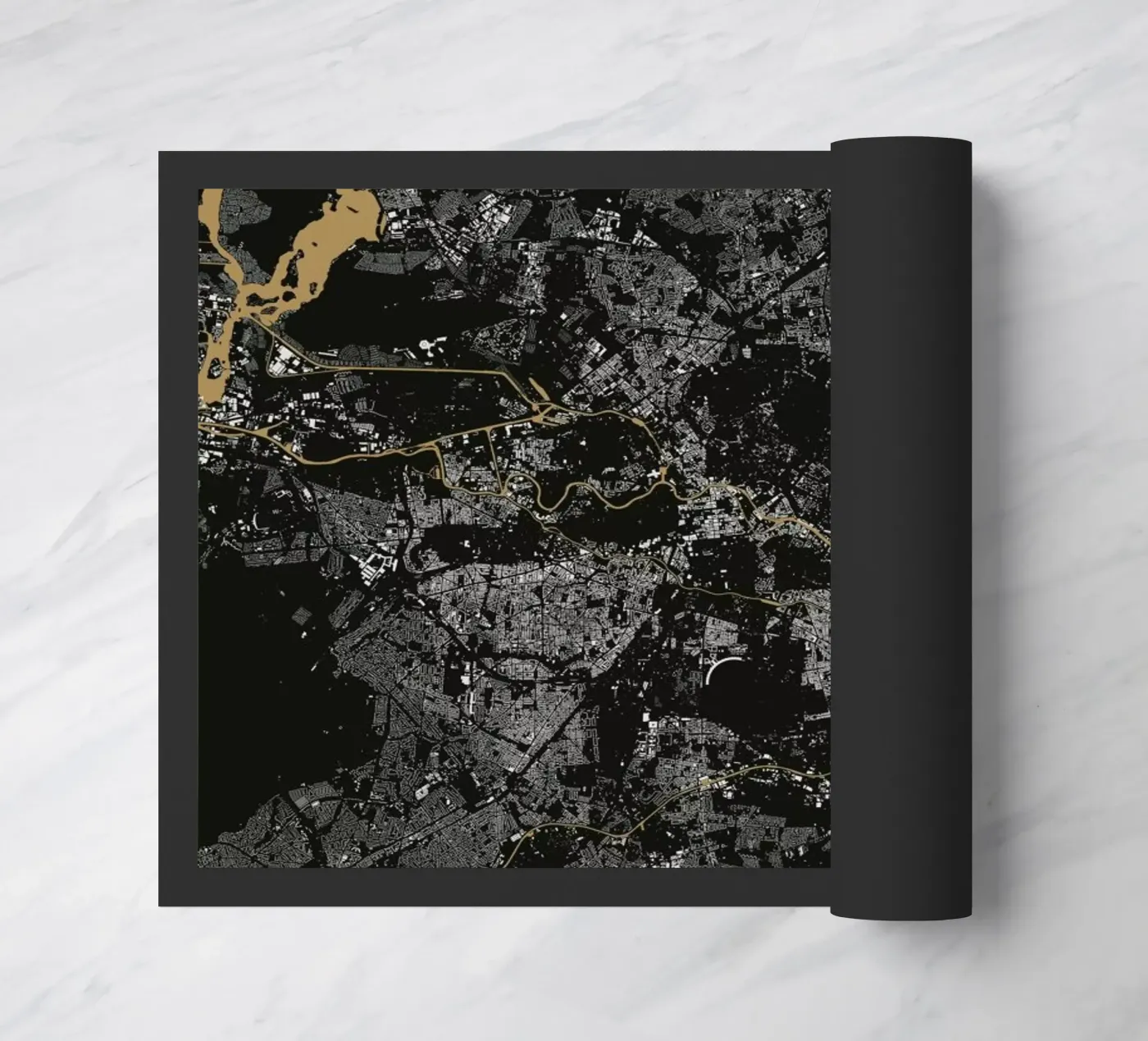 Berlin Brown deurmat van Urban Maps