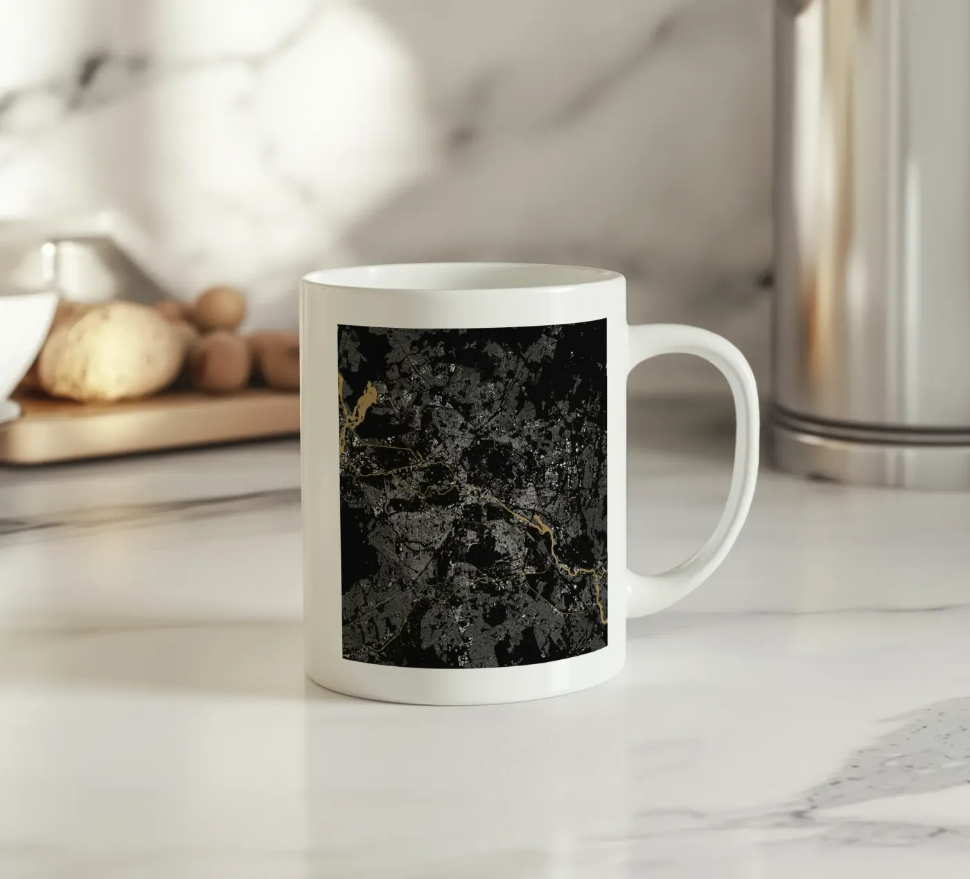 Berlin Brown ceramic mug by Urban Maps