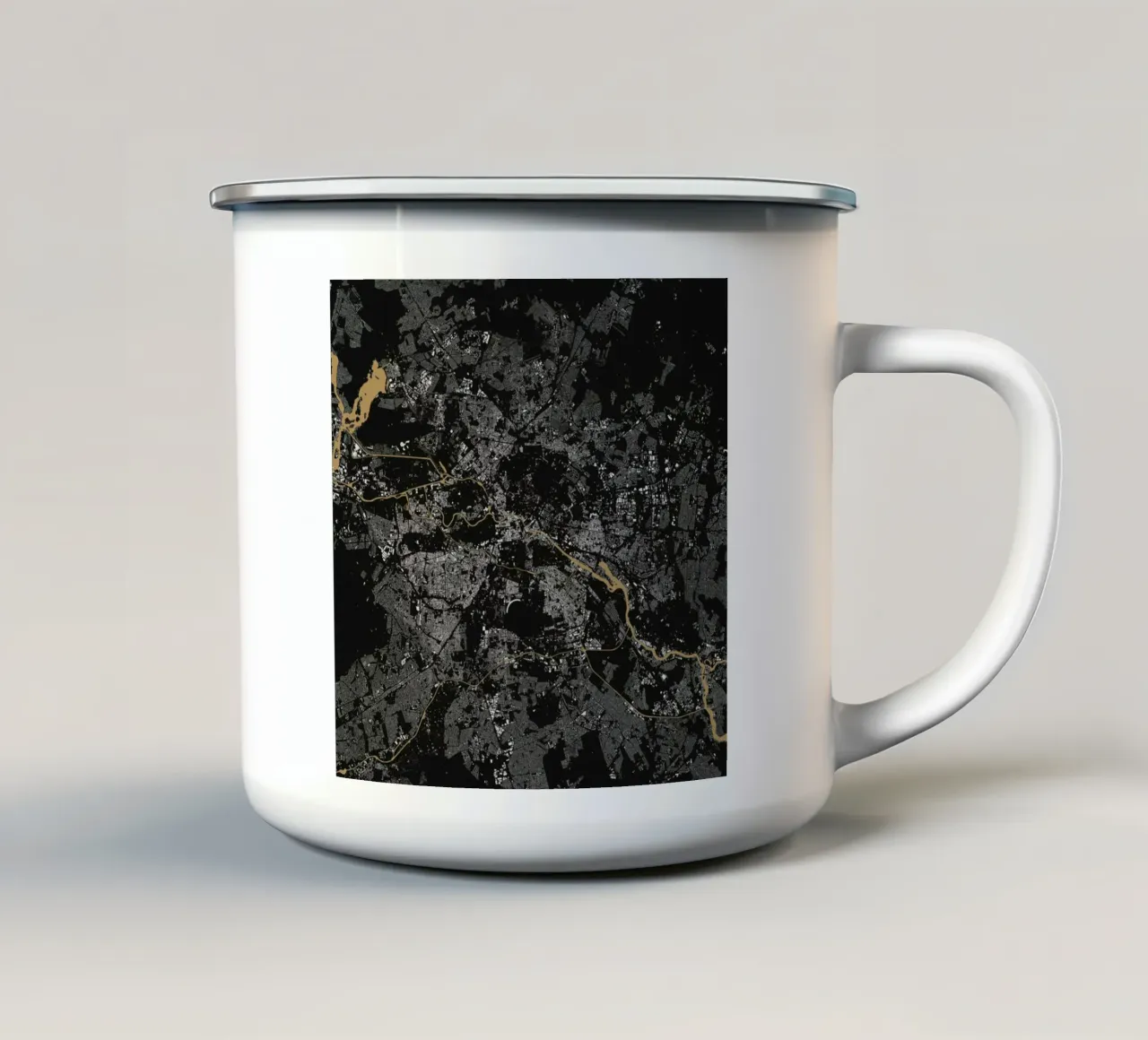 Berlin Brown tazza in smalto da Urban Maps
