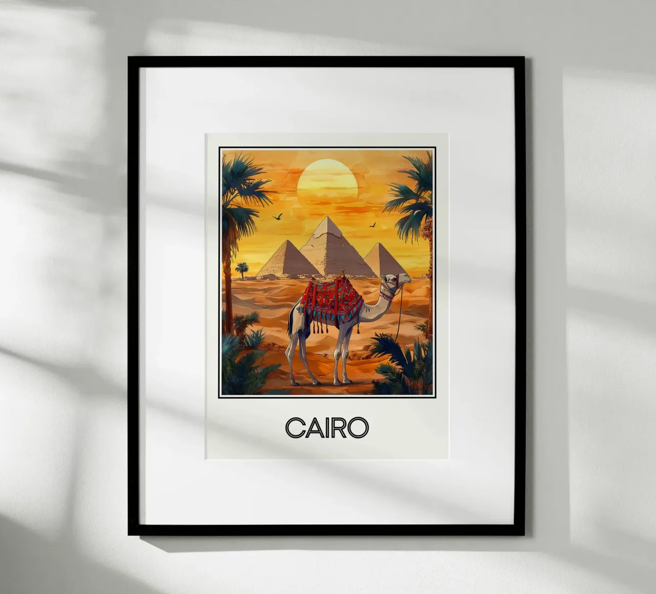 Il Cairo poster con telaio in alluminio da Frame the World