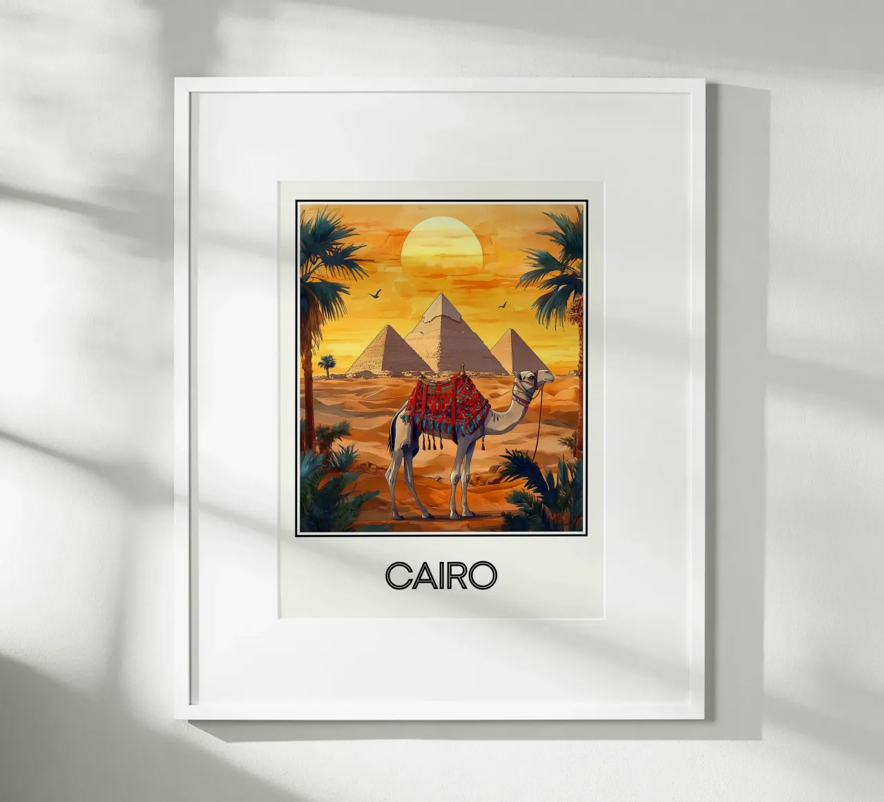 Il Cairo poster con telaio in alluminio da Frame the World
