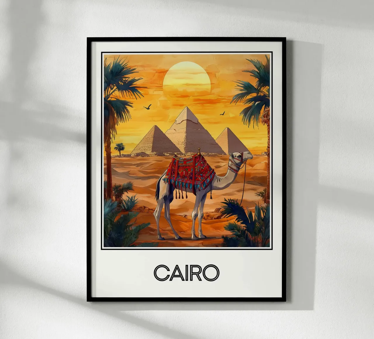 Il Cairo poster con telaio in alluminio da Frame the World