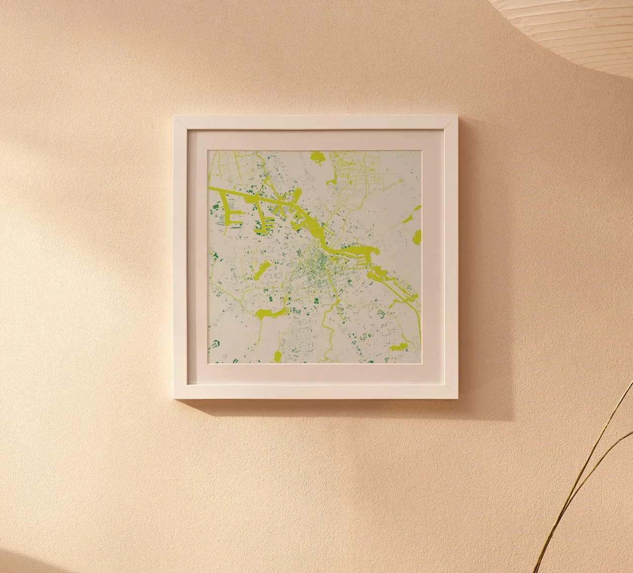 Amsterdam Green carta hahnemühle da Urban Maps