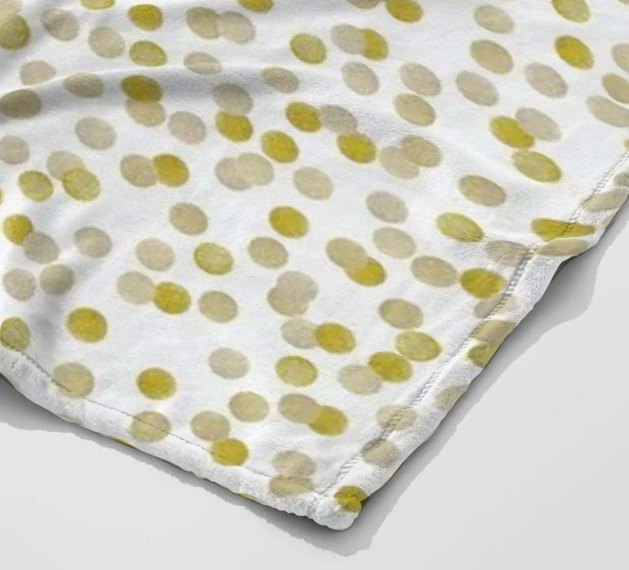 Gold Confetti fleece blanket by Kind of Style
