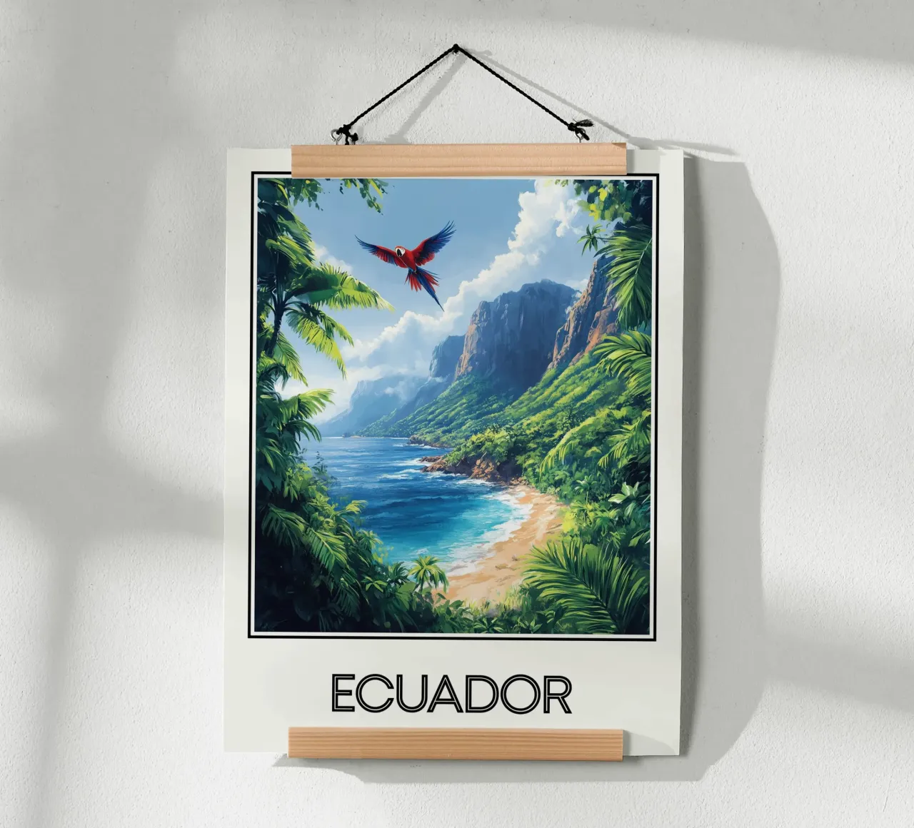 Ecuador poster con telaio in plastica da Frame the World