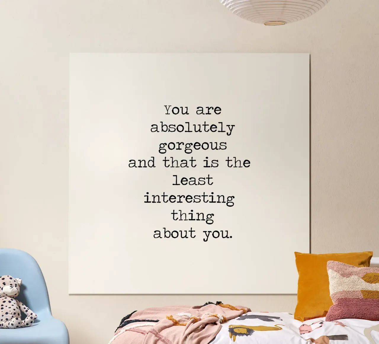 You are Absolutely Beautiful -the least interesting thing hahnemühle by Summer Soul Co. - Quotes