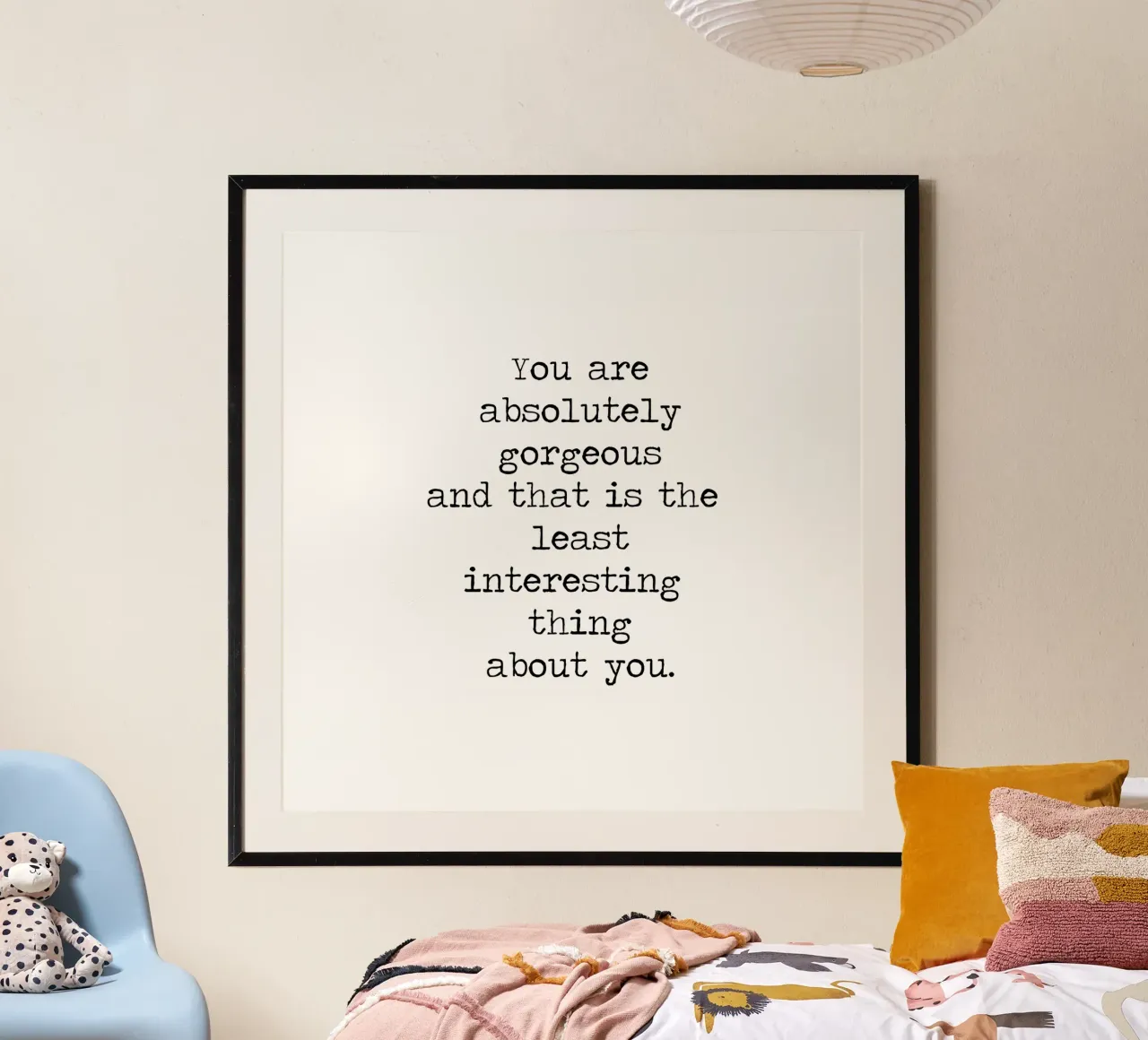 You are Absolutely Beautiful -the least interesting thing hahnemühle by Summer Soul Co. - Quotes
