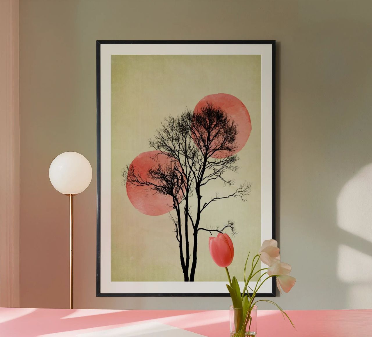 Moon And Sun Hiding Poster von Kubistika