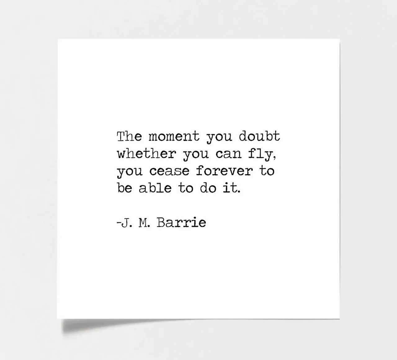 Glaube an dich selbst - J. M. Barrie Peter Pan Zitat Stickerbogen von Summer Soul Co. - Quotes