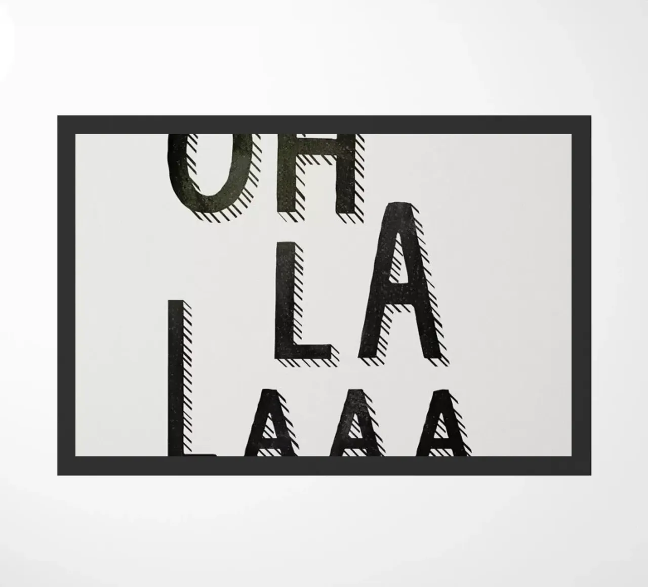 Oh La Laaa doormat by Kind of Style