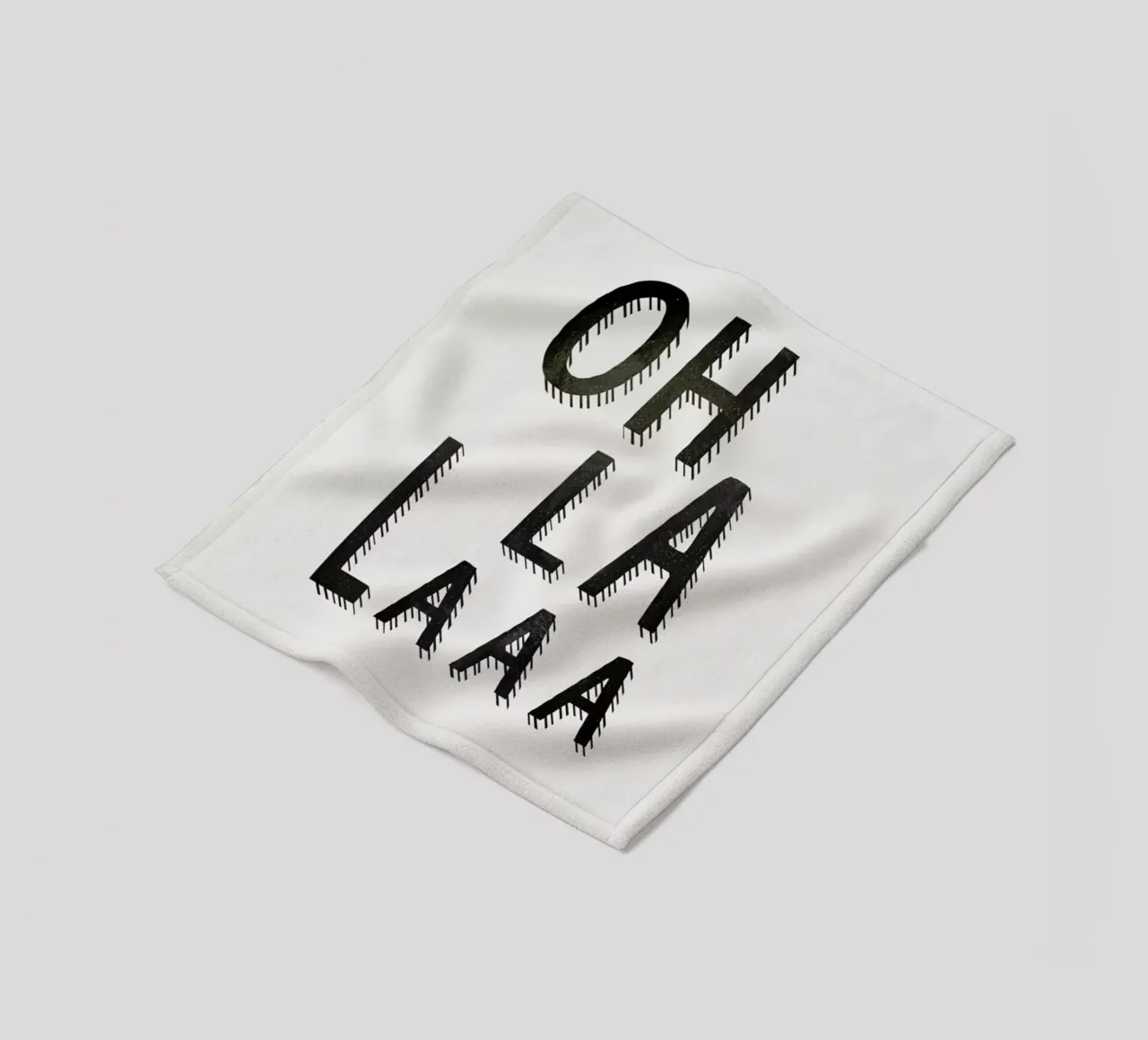 Oh La Laaa fleece blanket by Kind of Style