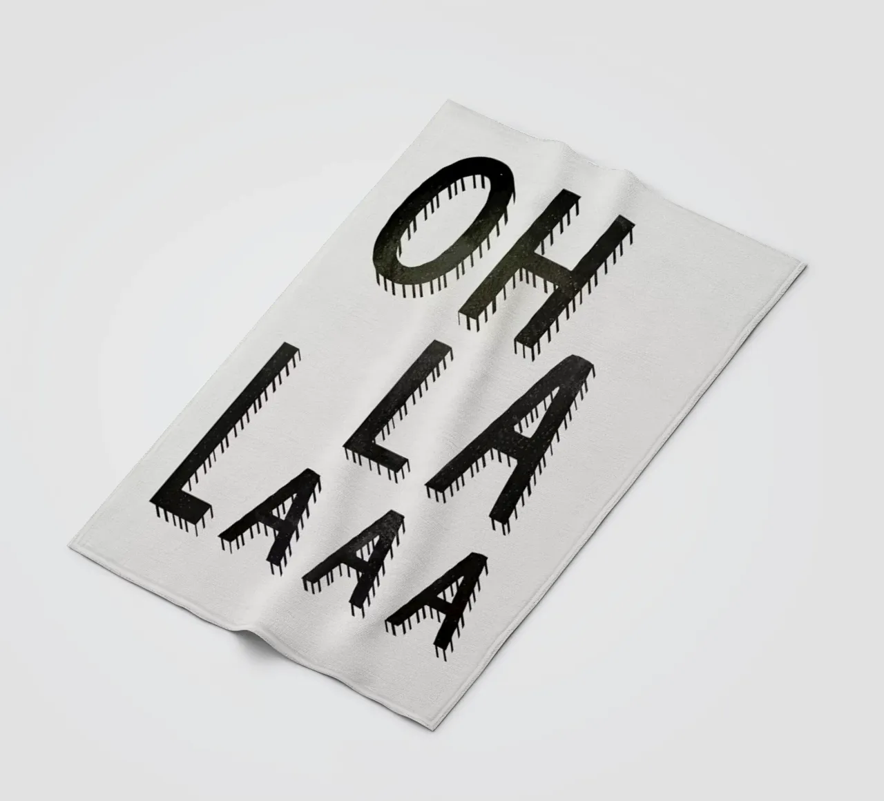 Oh La Laaa fleece blanket by Kind of Style