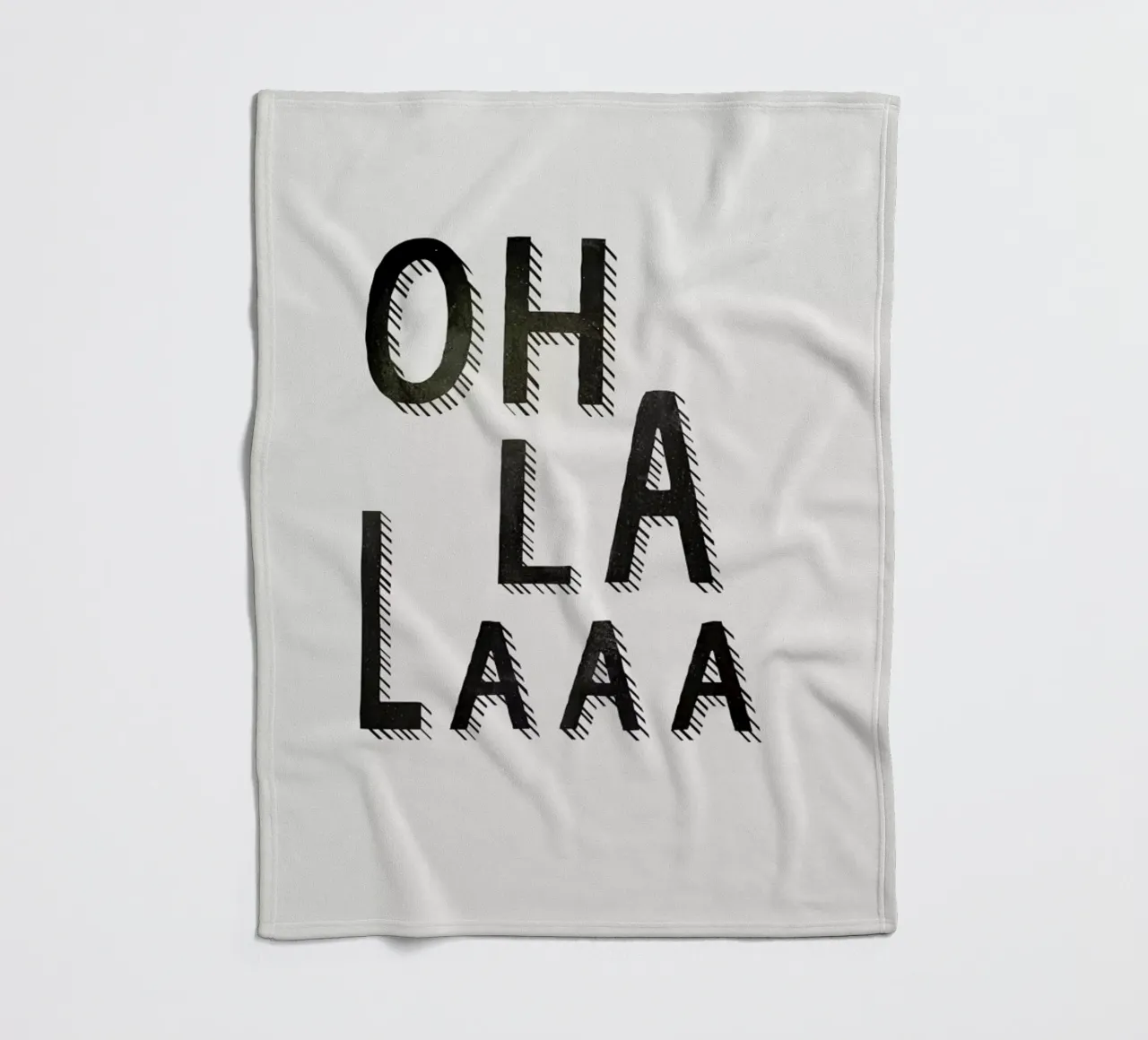 Oh La Laaa fleece blanket by Kind of Style