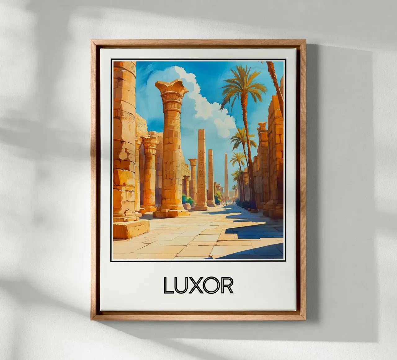 Luxor tela con Cornice a cassetta da Frame the World