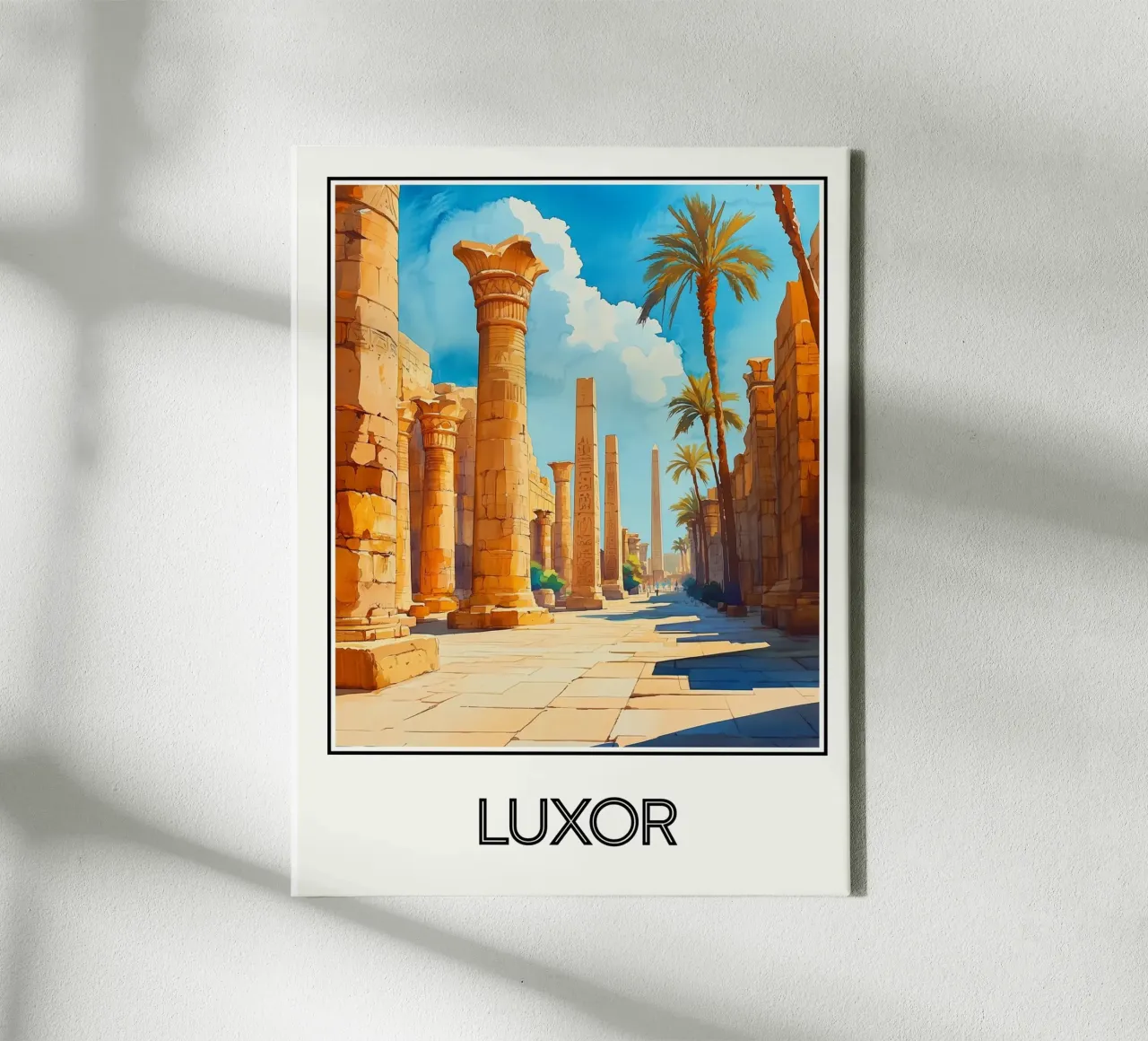 Luxor tela con Cornice a cassetta da Frame the World