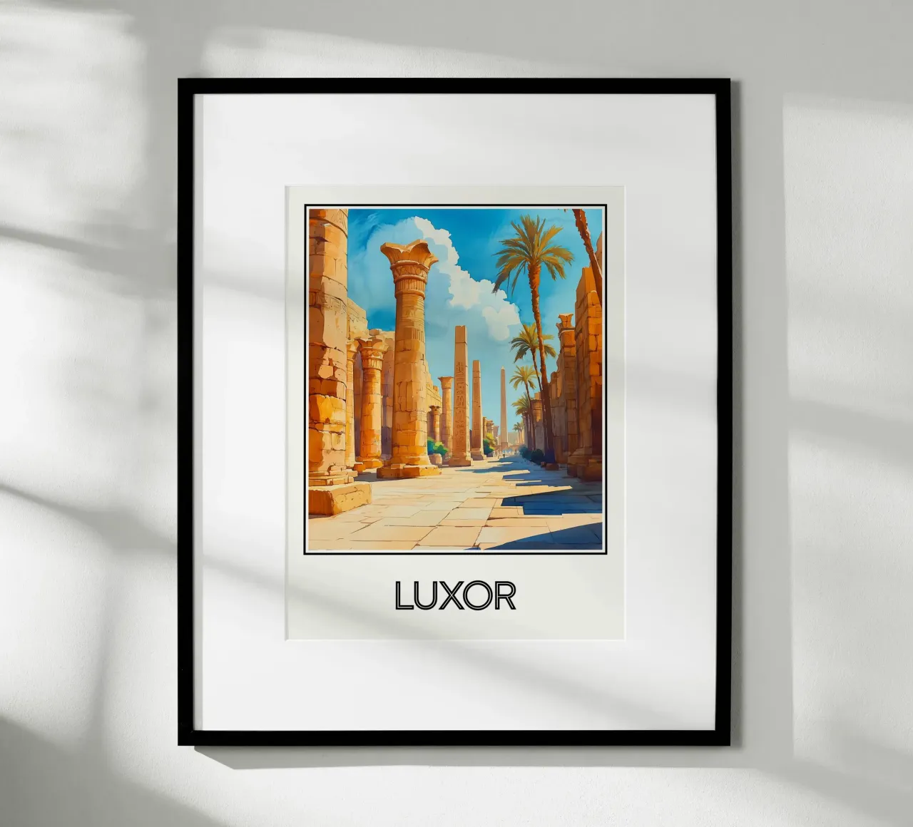 Luxor poster con telaio in alluminio da Frame the World