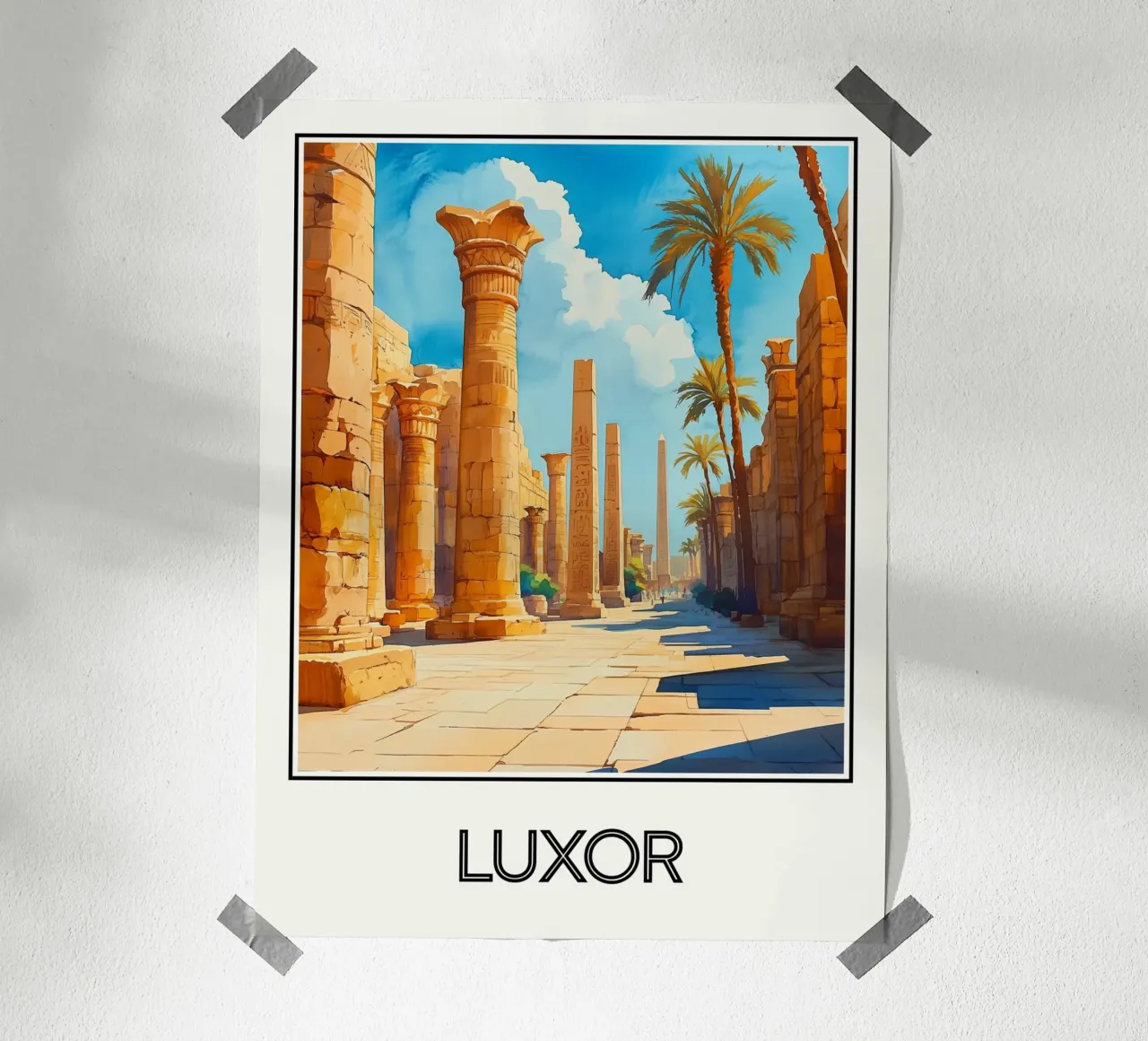 Luxor poster con telaio in alluminio da Frame the World