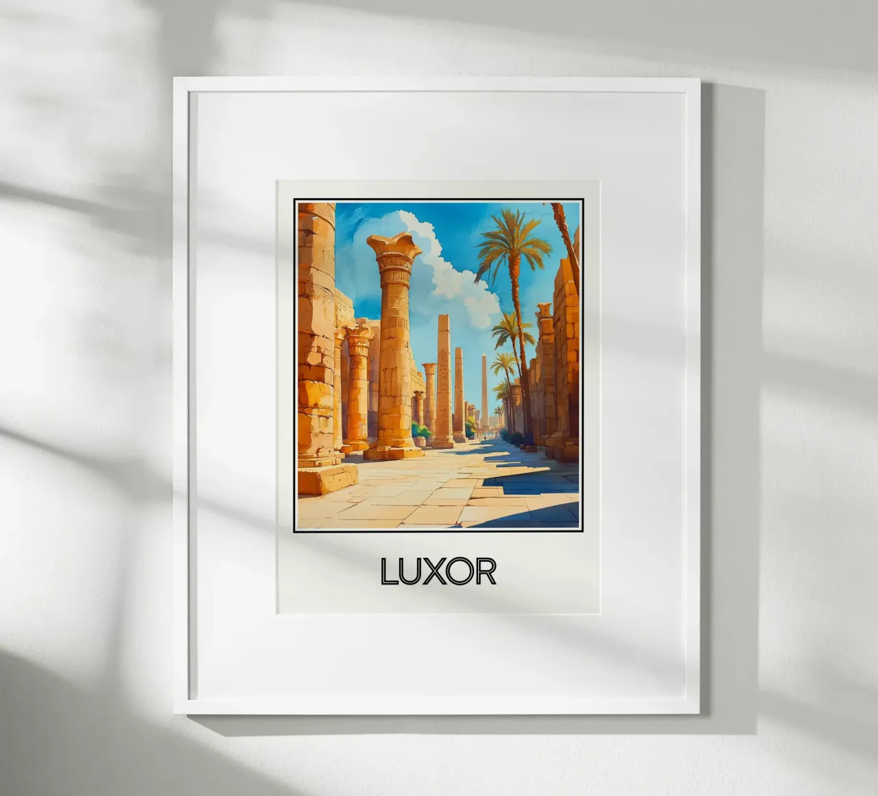 Luxor poster con telaio in alluminio da Frame the World