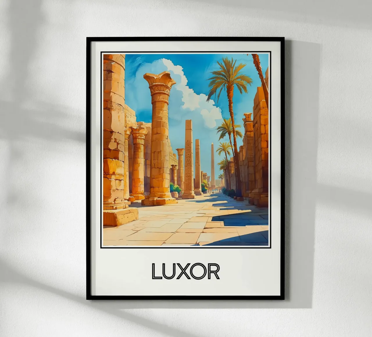 Luxor poster con telaio in alluminio da Frame the World