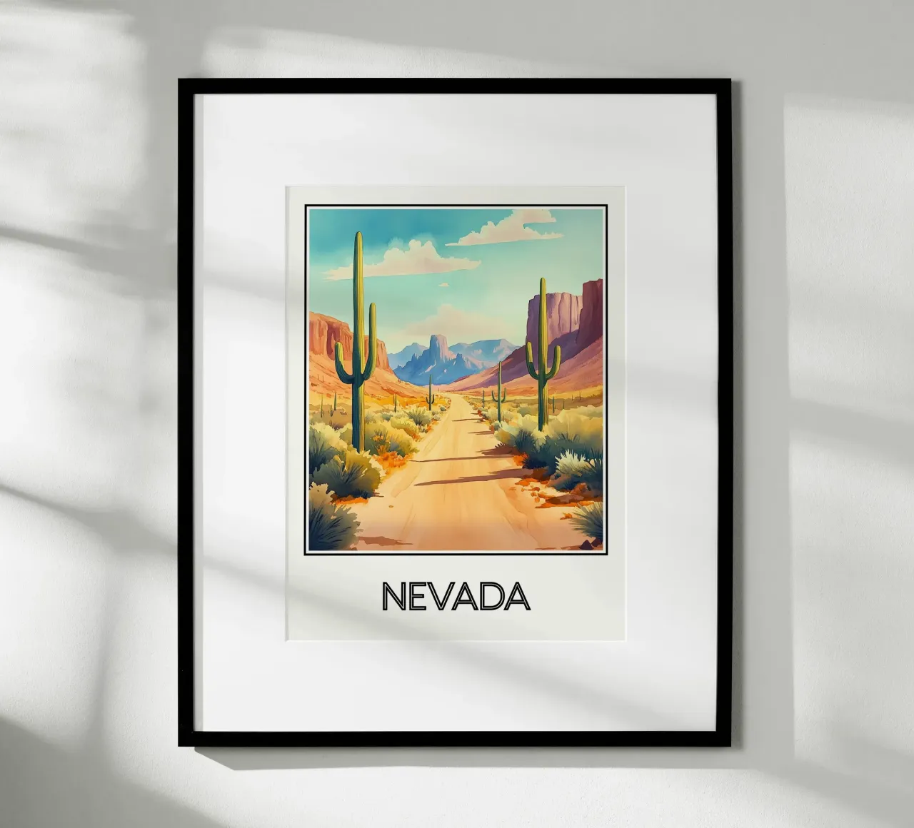 Nevada poster con telaio in plastica da Frame the World