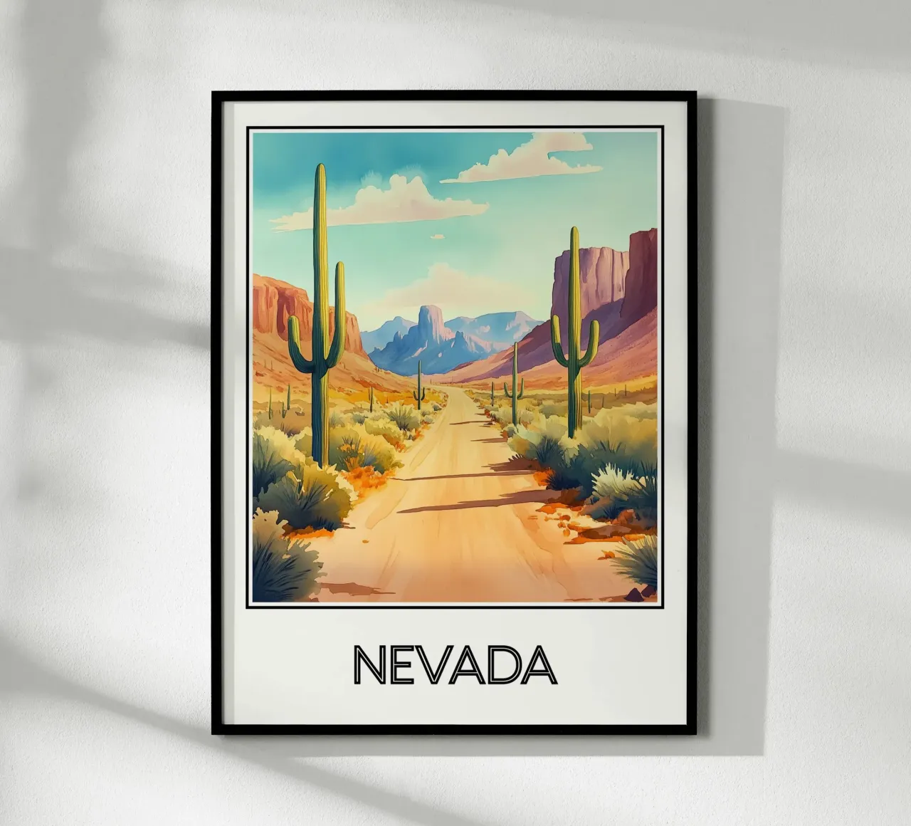 Nevada poster con telaio in plastica da Frame the World