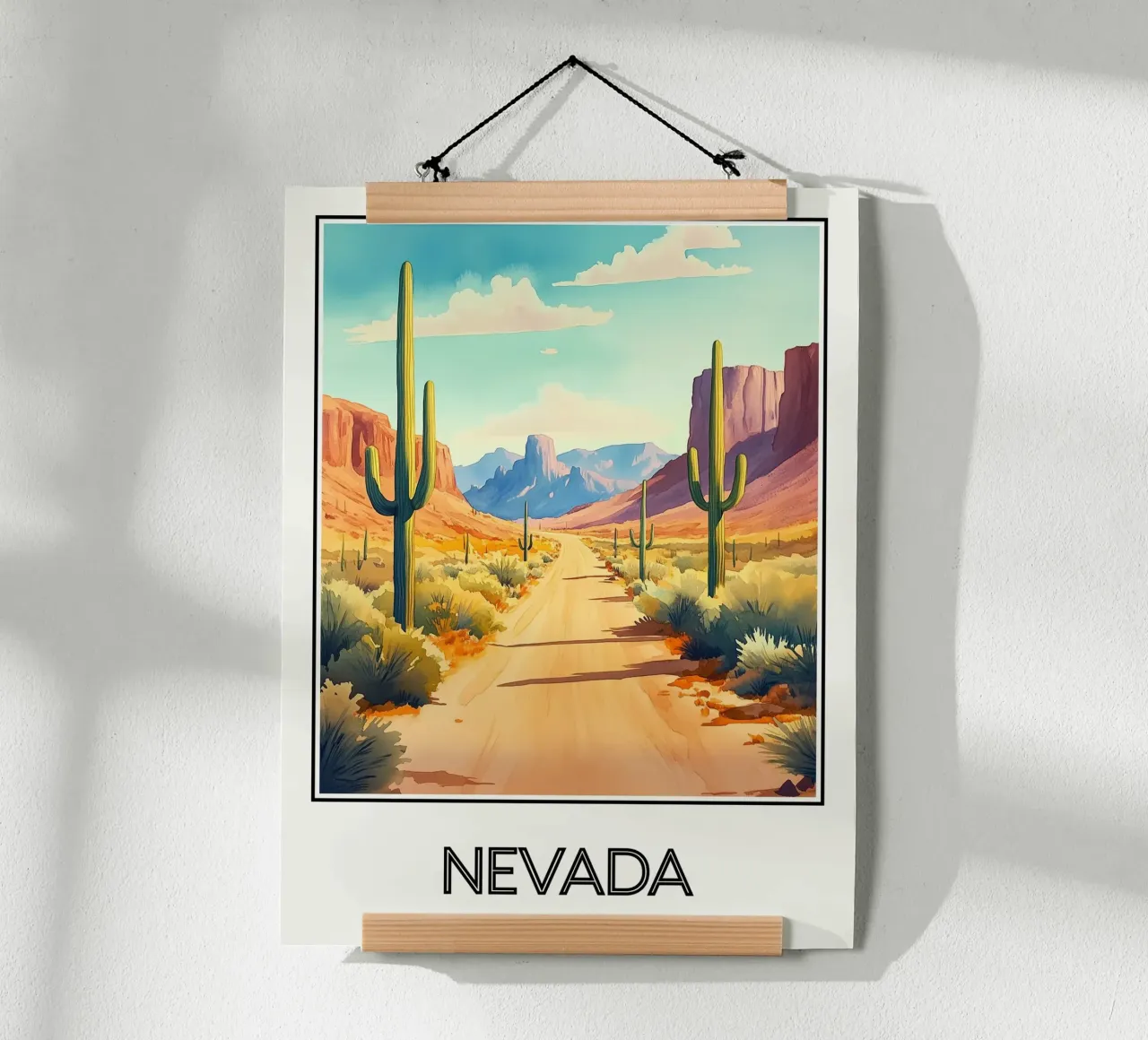 Nevada poster con telaio in plastica da Frame the World
