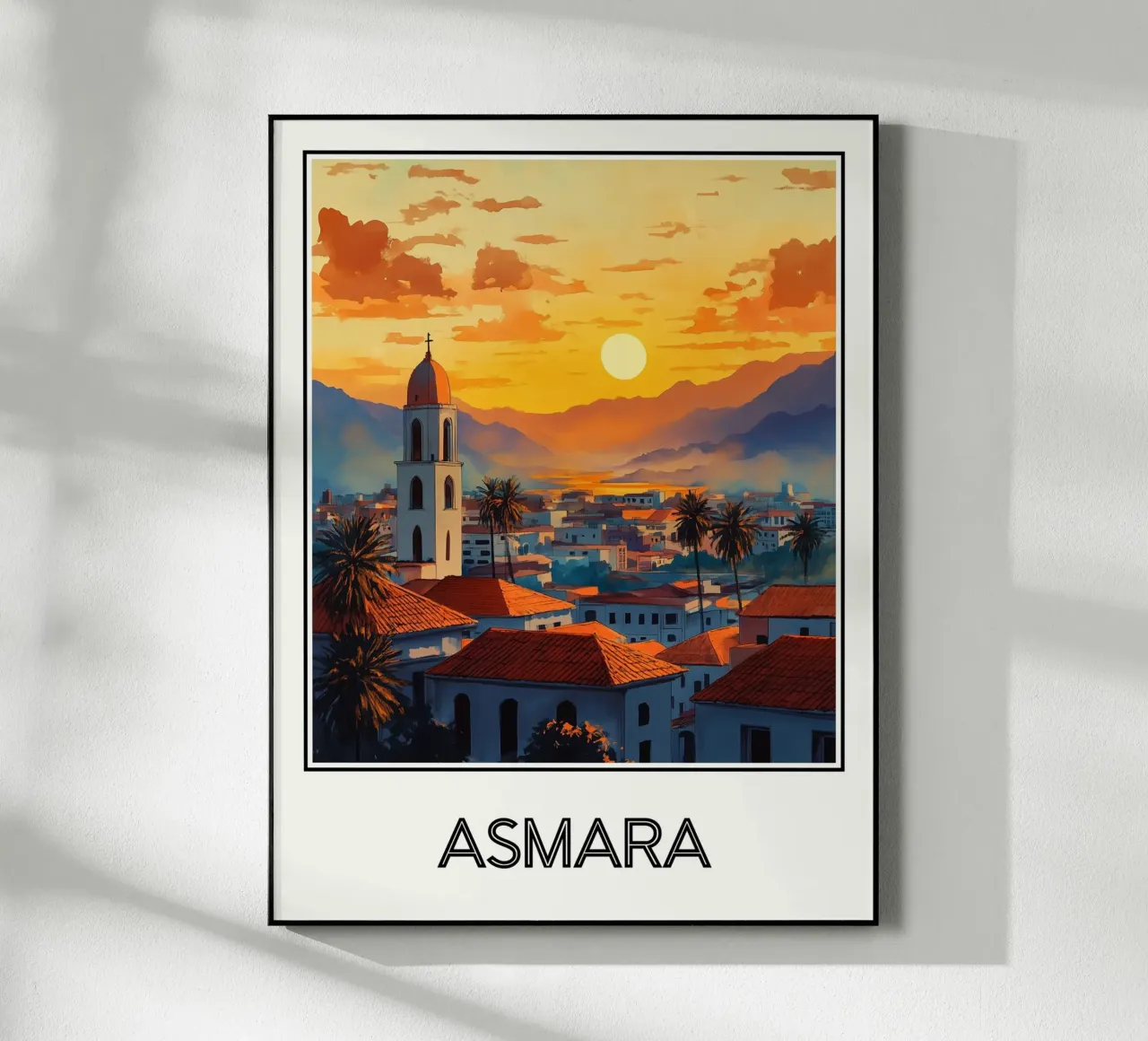 Poster Asmara Eritrea plexiglass da Frame the World