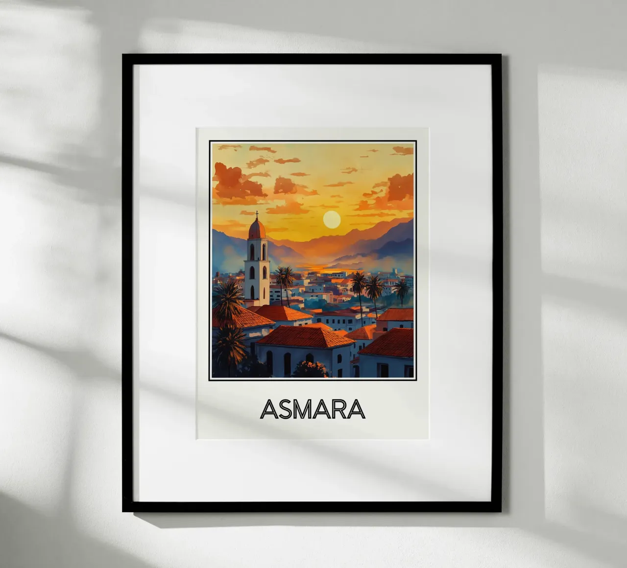 Poster Asmara Eritrea carta hahnemühle da Frame the World